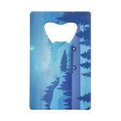 Mit einem Weihnachtsbaum die Straße hinunter fahre Geldbeutel Flaschenöffner (Vorderseite)