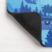 Mit einem Weihnachtsbaum die Straße hinunter fahre Mousepad (Ecke)