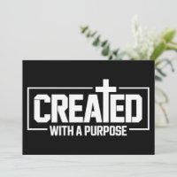 Mit einem Ziel geschaffen Christlich gesegnete Bib