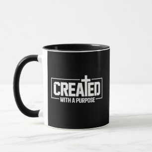 Mit einem Ziel geschaffen Christliche gesegnete Bi Tasse