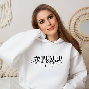 Mit einem Ziel geschaffen Religious Christlich Hoo Hoodie