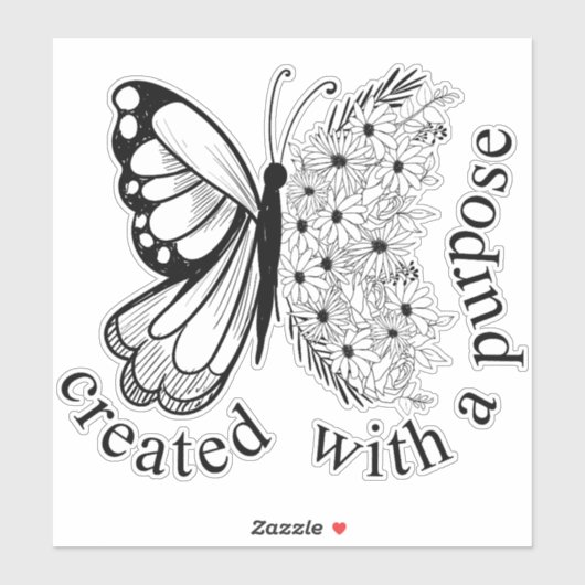 Mit einem Zweck erstellt Aufkleber (Blatt)