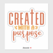 mit einem Zweck erstellt Aufkleber (Blatt)