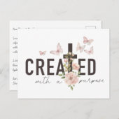 Mit einem Zweck erstellt Postkarte (Vorne/Hinten)