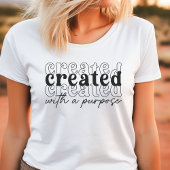 Mit einem Zweck erstellt Tri-Blend Shirt