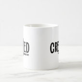 Mit einem zweckgebundenen Tasse-Kreuz erstellt Kaffeetasse (Mittel)