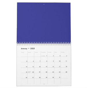 Mit einer Atemberaubenden blauen Mauer verwandeln Kalender