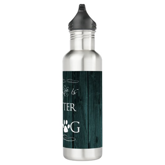 Mit einer Dog Water Flasche ist das Leben besser - Edelstahlflasche (Rechts)