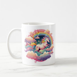 Mit einer Einhorn-Tasse zum Morgen Magie hinzufüge Kaffeetasse