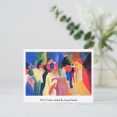 mit einer gelben Jacke von August Macke Postkarte (Stehend Vorderseite)