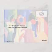 mit einer gelben Jacke von August Macke Postkarte (Rückseite)