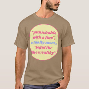 Mit einer Geldbuße zu ahnden, bedeutet für die T-Shirt
