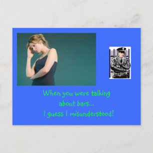 Mit einer humorvollen Postkarte bejubeln Sie Ihre 