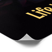 Mit einer Katze ist das Leben besser. Niedliche fa Poster (Ecke)