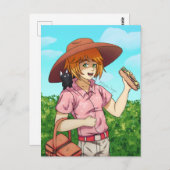 Mit einer Katze zum Picnic gehen Postkarte (Vorne/Hinten)