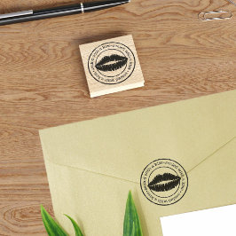 Mit einer Kiss 2"-Briefmarke versiegelt Gummistempel