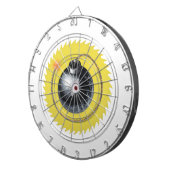 Mit einer knallgezündeten Bombe raus Dartscheibe (Vorderseite rechts)