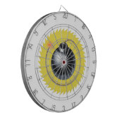 Mit einer knallgezündeten Bombe raus Dartscheibe (Vorderseite Links)