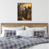 Mit einer Laterne. Hermit aus Tarot Leinwanddruck (Insitu (Schlafzimmer))