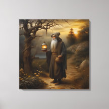 Mit einer Laterne. Hermit aus Tarot