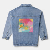 mit einer Pinselspitze bemalt Jeansjacke (Rückseite)