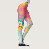 mit einer Pinselspitze bemalt Leggings (Rechts)