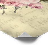 Mit einer Rose zwischen meinen Zähnen Poster (Ecke)