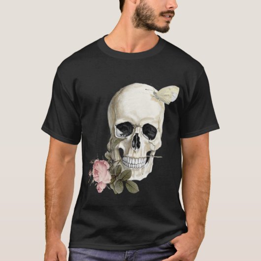 Mit einer Rose zwischen meinen Zähnen T-Shirt (Vorderseite)