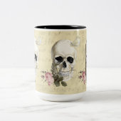 Mit einer Rose zwischen meinen Zähnen Zweifarbige Tasse (Mittel)