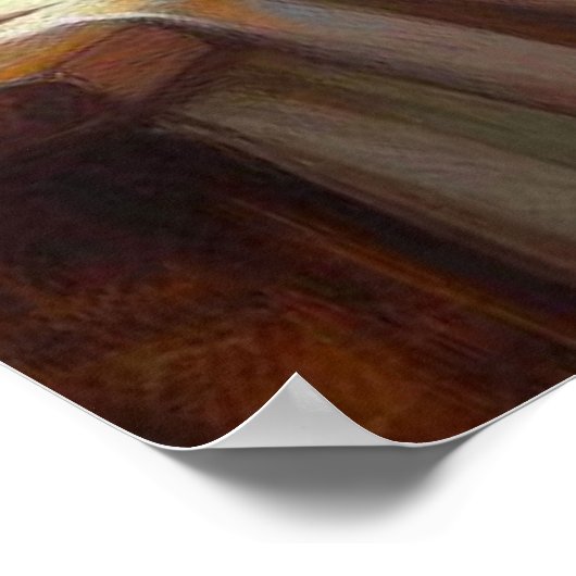 Mit einer Tasse Kaffee Poster (Ecke)