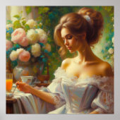 Mit einer Tasse Kaffee Poster (Vorne)