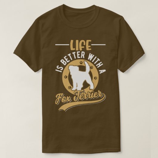 Mit einer Terrier Premium 550 ist das Leben besser T-Shirt (Design vorne)