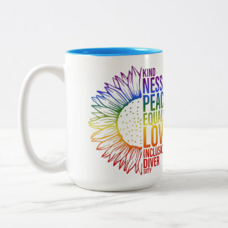 Mit Einheit blühen Zweifarbige Tasse