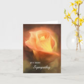 Mit einseitigem Beileid geklappte Grußkarte Karte (Gelbe Blume)