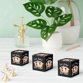 Mit Eis ruhig und einfach Chillin behalten Geschenkschachtel