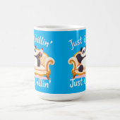 Mit Eis ruhig und einfach Chillin behalten Kaffeetasse (Mittel)