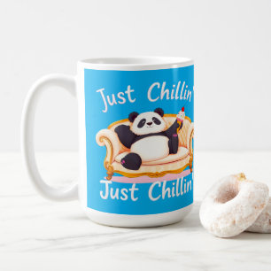 Mit Eis ruhig und einfach Chillin behalten Kaffeetasse
