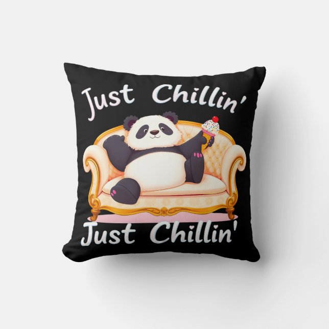 Mit Eis ruhig und einfach Chillin behalten Kissen (Vorderseite)