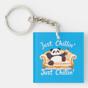 Mit Eis ruhig und einfach Chillin behalten Schlüsselanhänger