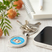 Mit Eis ruhig und einfach Chillin behalten Schlüsselanhänger (Seite)