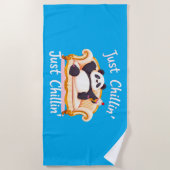 Mit Eis ruhig und einfach Chillin behalten Strandtuch (Vorderseite)