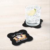 Mit Eis ruhig und einfach Chillin behalten Untersetzer (Vor Ort)