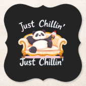 Mit Eis ruhig und einfach Chillin behalten Untersetzer (Vorderseite)