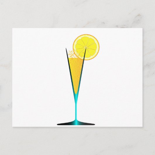 mit Eis und Zitronen Postkarte (Vorderseite)