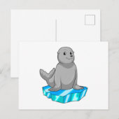 Mit Eisscholle versiegeln Postkarte (Vorne/Hinten)
