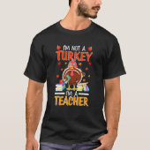 Mit englischem Text-Erntedank bin ich Lehrerin T-Shirt (Vorderseite)