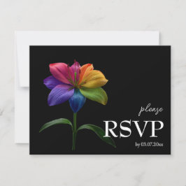 🌈 Mit Ernährungsangaben RSVP Technicolor Love  Karte