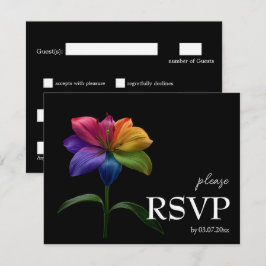 🌈 Mit Ernährungsangaben RSVP Technicolor Love  Karte