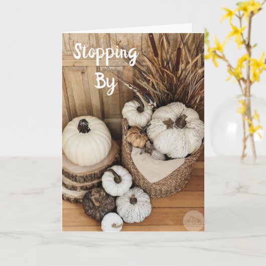 MIT **ERNTEDANK WISHES** KARTE (Gelbe Blume)