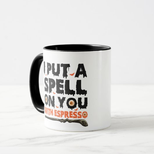 Mit Espresso Funny Halloween setze ich dir einen Z Tasse (Vorderseite Links)